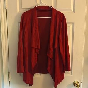 Red “Velvet” Plus Size Blazer Shein NWOT 1X